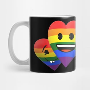 emoji Rainbow Hearts Mug